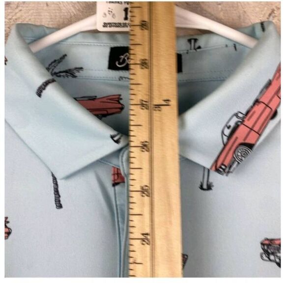 Men's medium bad birdie retro golf Starburst classic car flamingo - Picture 7 of 8